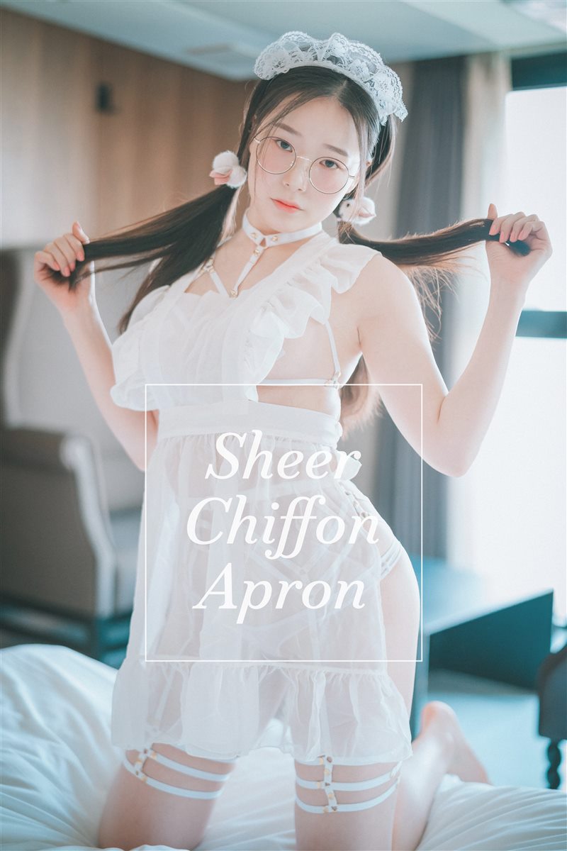 DJAWA — NO.225 Photo - Pia (피아) - Sheer Chiffon Apron [66P-89.2MB] - 呦糖社C+-呦糖社C+