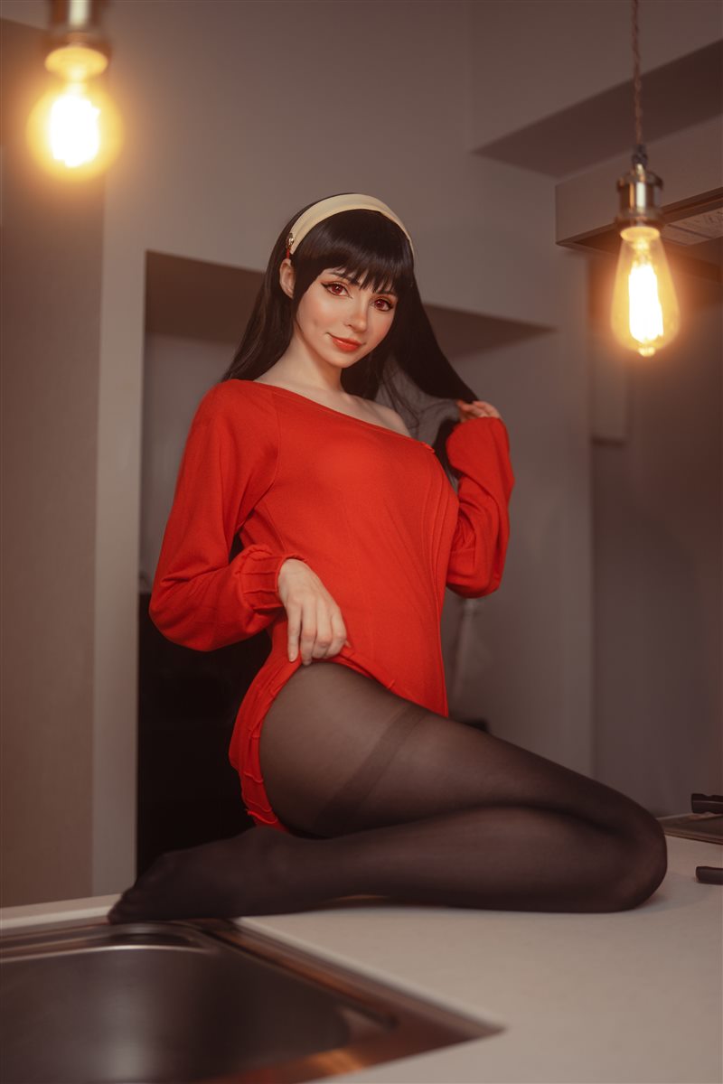 Peach milky - Yor Forger Red Sweater [38P／118MB] - 呦糖社C+-呦糖社C+