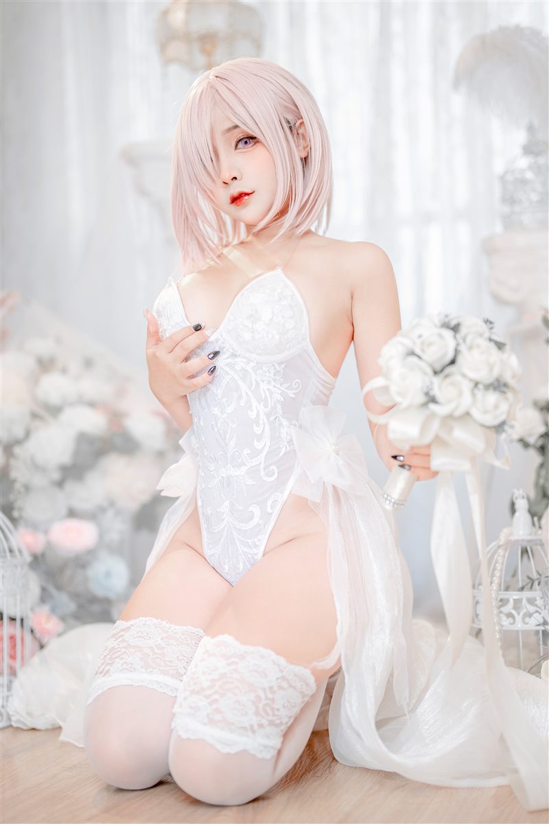 Sayo Momo - Mashu white lingerie body oil [57P+8V／424MB] - 呦糖社C+-呦糖社C+