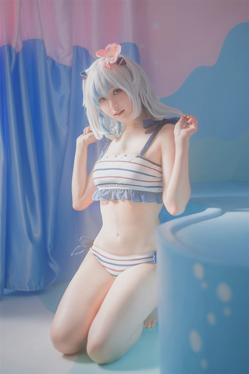 图片[4]-Ely_eee(ElyEE子) - Gawr Gura Swimsuit [26P／51MB] - 呦糖社C+-呦糖社C+