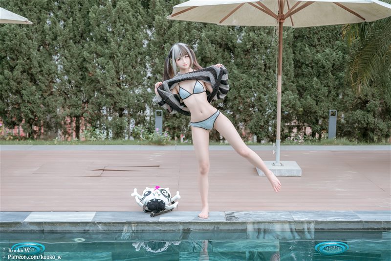 图片[4]-Kuuko W - Grey Bikini [37P／128MB] - 呦糖社C+-呦糖社C+